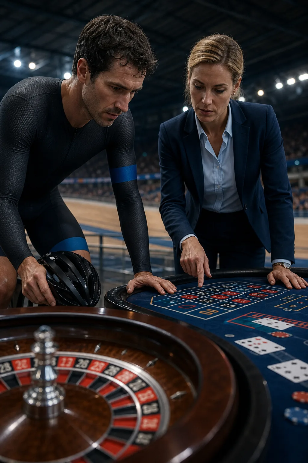 Athlete analysing live table options