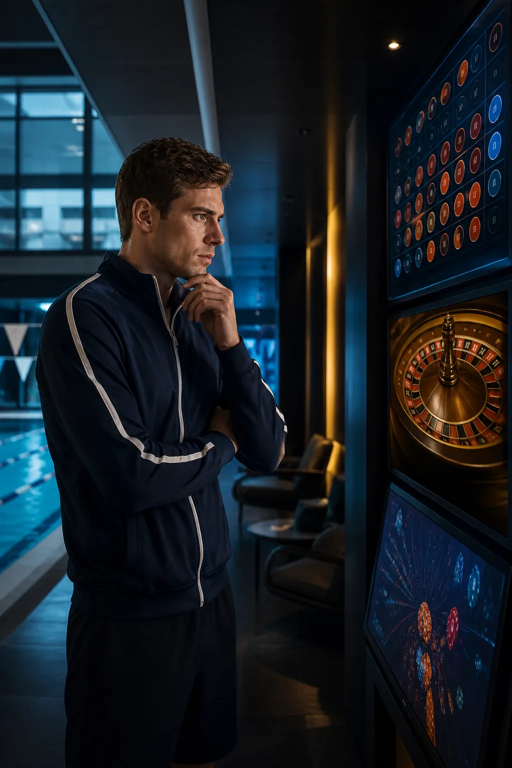 Athlete considering different casino titles