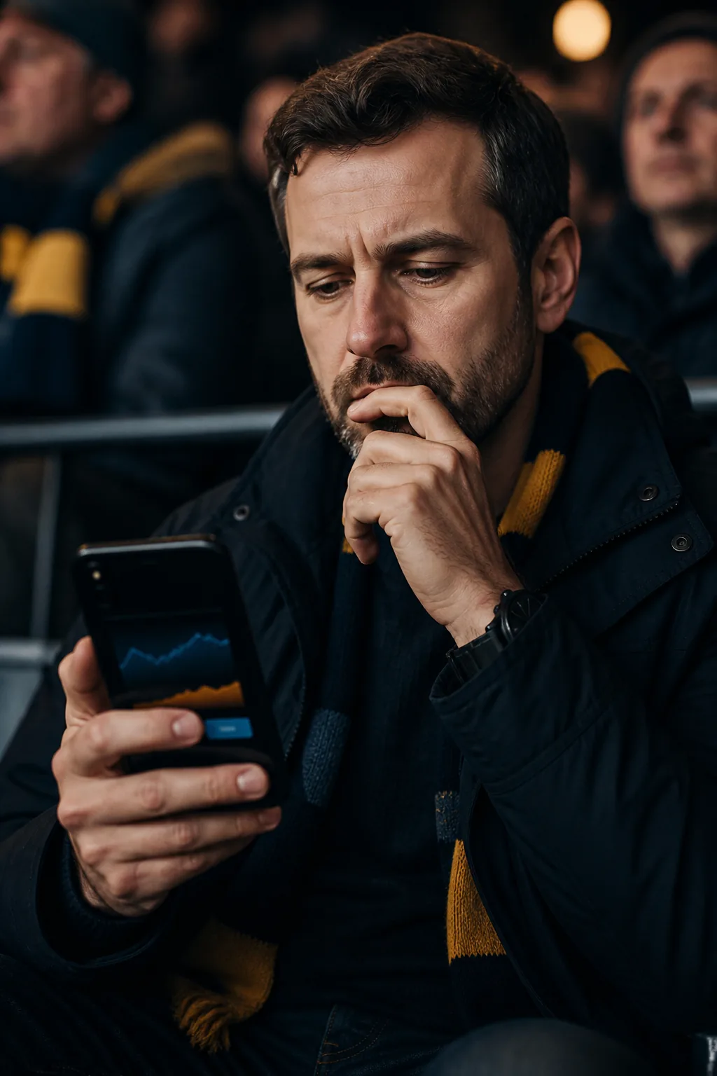 Football athlete using mobile cash-out controls